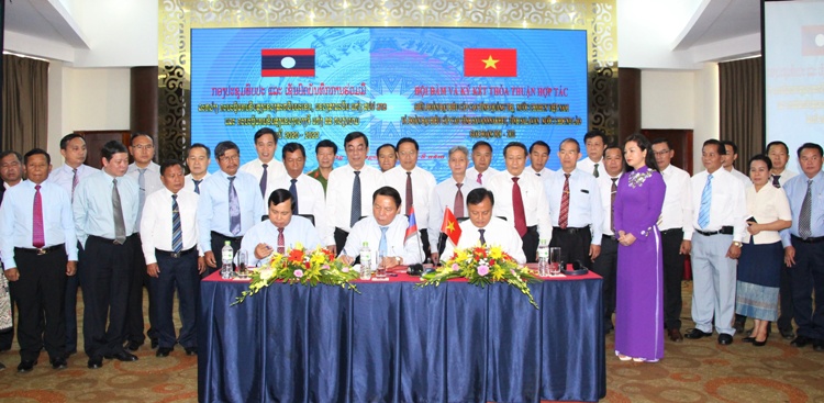 Ký kết thỏa thuận hợp tác giữa 3 tỉnh: Quảng Trị - Savannakhet - Salavan.