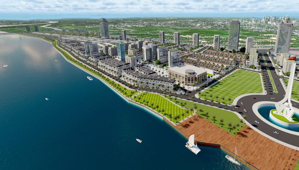 Phối cảnh phân khu GoldCity RiverSide Quảng Trị được Công ty CP Đầu tư Sài Gòn và Công ty Cổ phần Tập đoàn đầu tư Địa ốc Hana hợp tác đầu tư