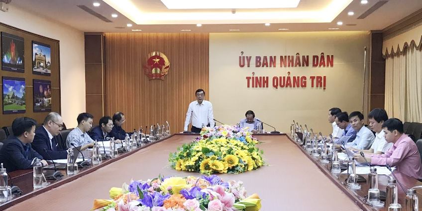 Ông Nguyễn Đức Chính, Chủ tịch UBND tỉnh đề nghị phía Liên danh Công ty Tài Tâm xác định lại quy mô và diện tích đất sát với thực tế Dự án.