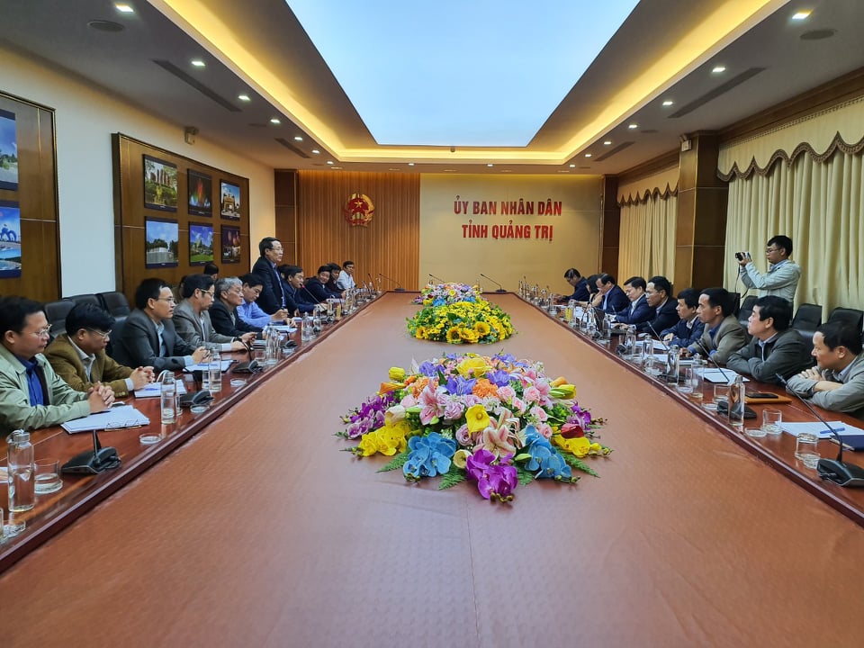 Lãnh đạo tỉnh Quảng Trị tiếp thu nội dung kết luận và chỉ đạo của TTCP