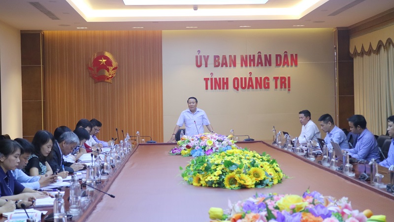 UBND tỉnh Quảng Trị làm việc với Công ty Cổ phần đầu tư TNG Holdings Việt Nam.