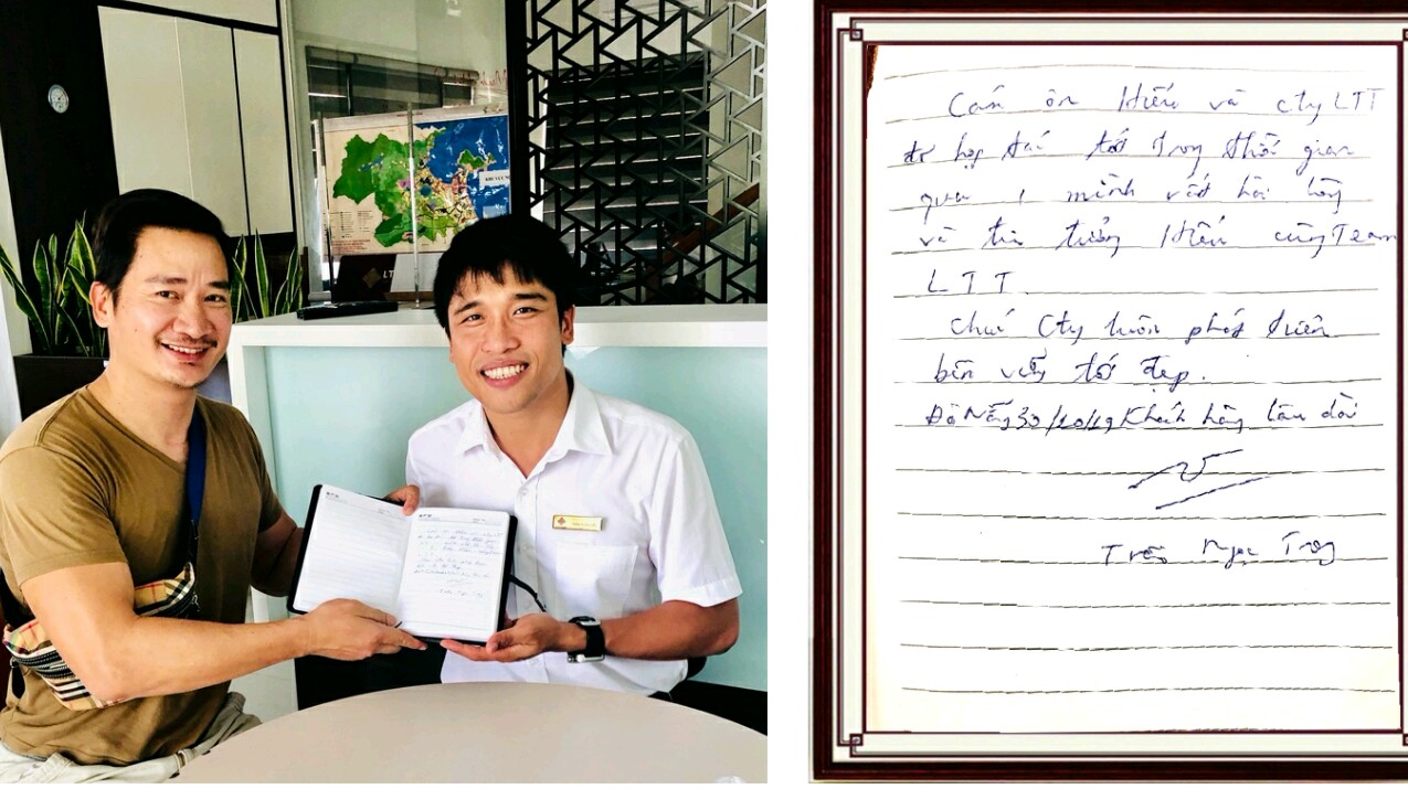 Anh Trần Ngọc Trọng, một khách hàng thân thiết khác chia sẻ “ Mình rất hài lòng và tin tưởng Hiếu cùng tean LTT”.