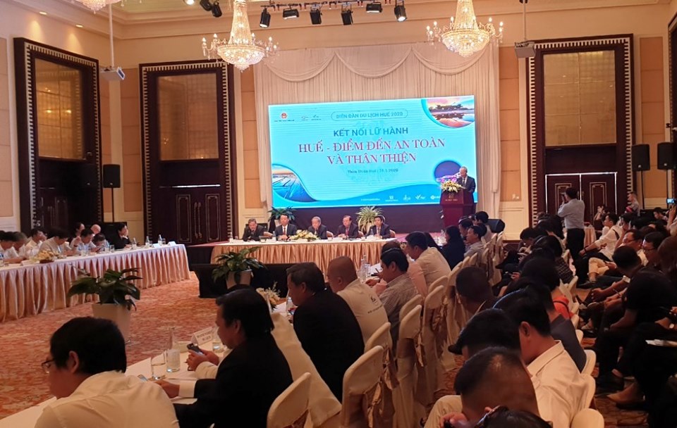 Diễn đàn Du lịch Thừa Thiên Huế 2020 có hơn 300 đại biểu tham dự. 