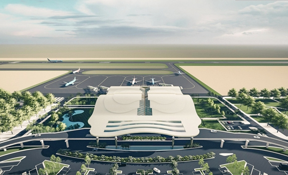 Một phương án thiết kế Sân bay Quảng Trị được đơn vị tư vấn báo cáo