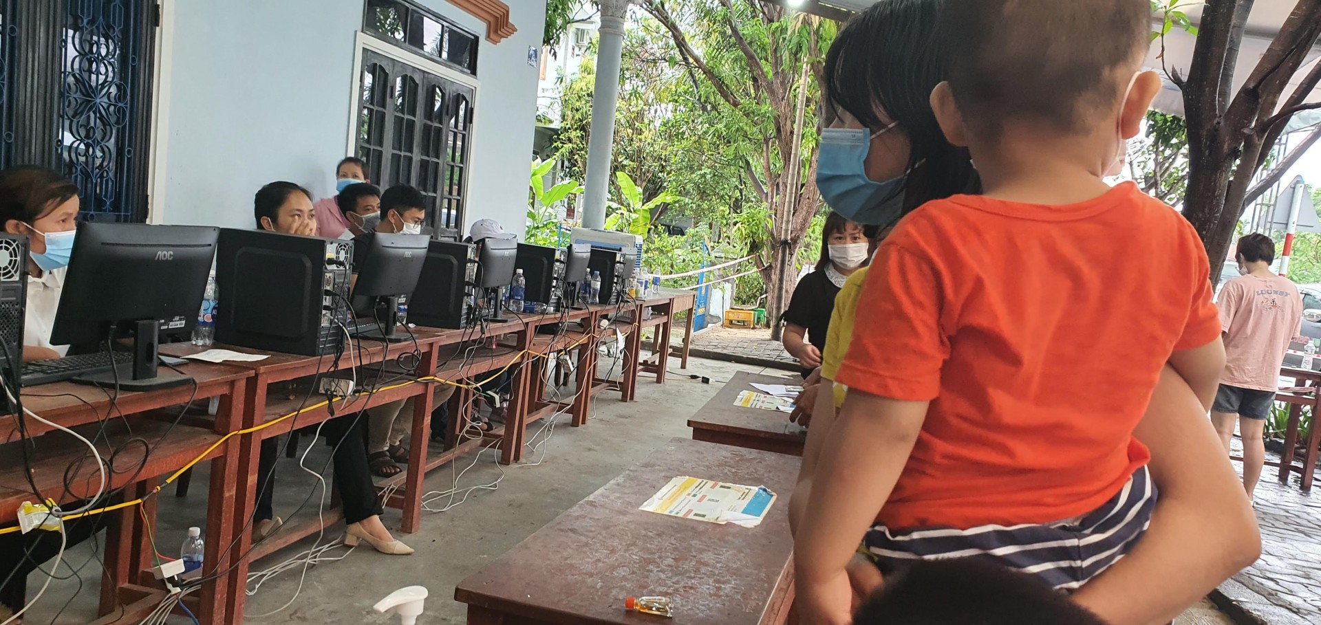 Một chốt kiểm tra y tế phía Nam tỉnh Thừa Thiên Huế.