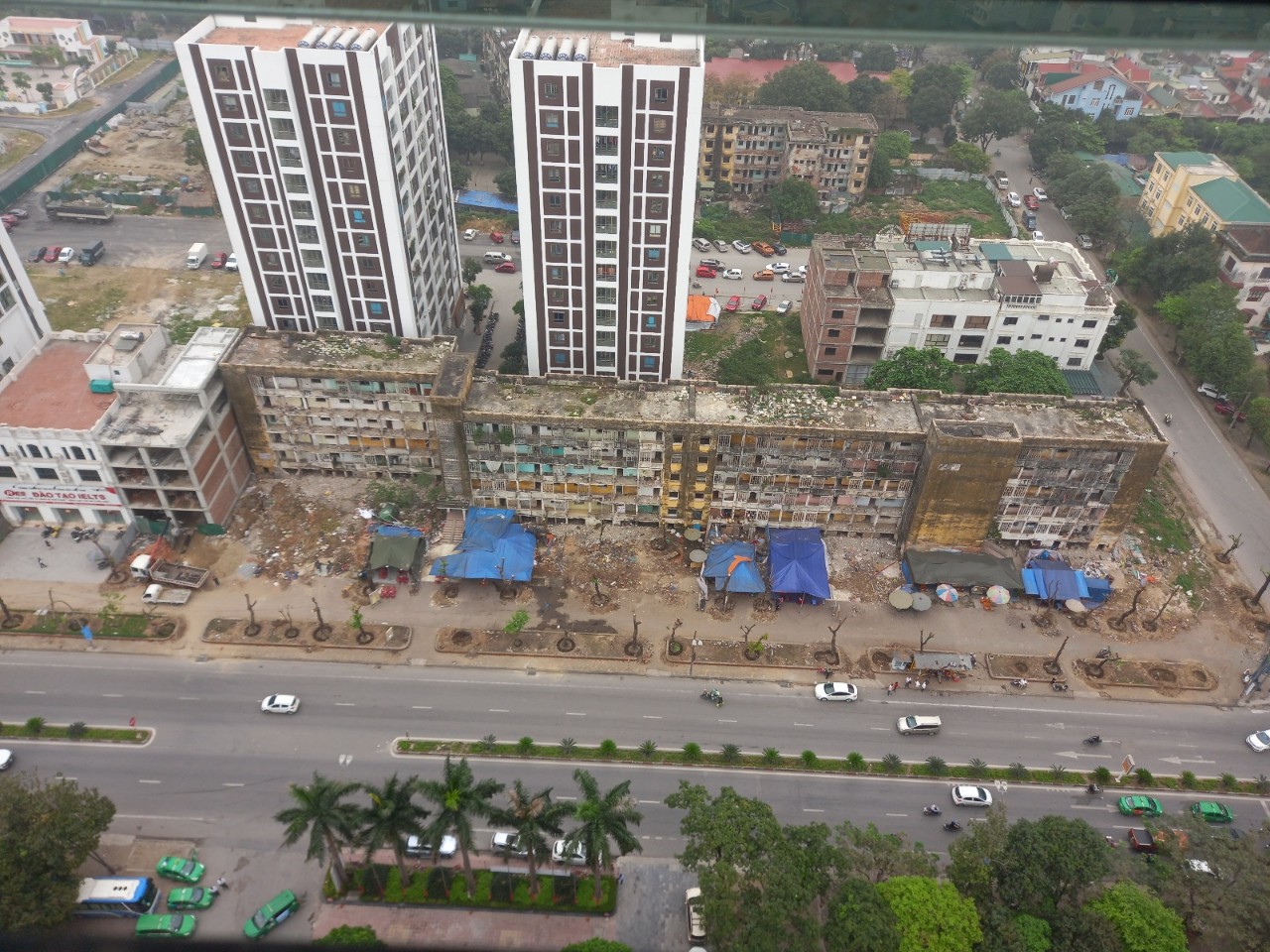 Khu vực Dự án Cải tạo khu B – Khu chung cư Quang Trung, TP Vinh, tỉnh Nghệ An do Tập đoàn Vingroup thực hiện.
