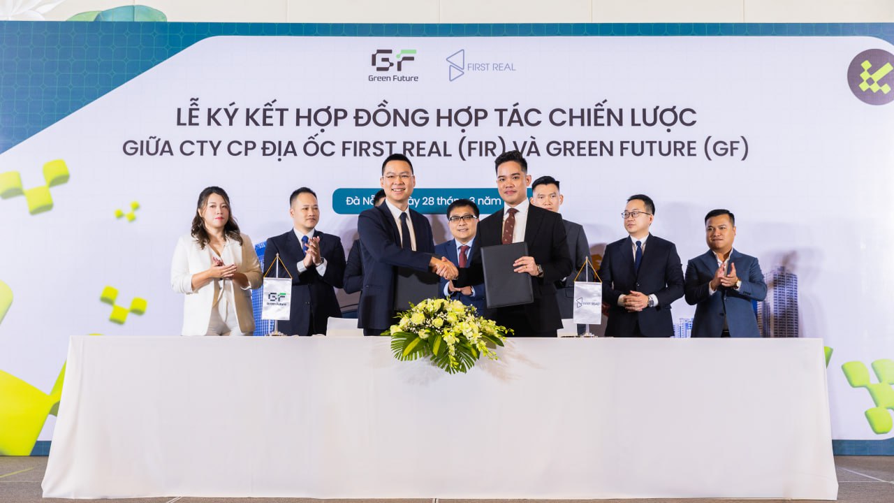 Sự kiện ký kết hợp tác với Green Future (tháng 3/2025) mang lại nguồn doanh thu mới cho First Real