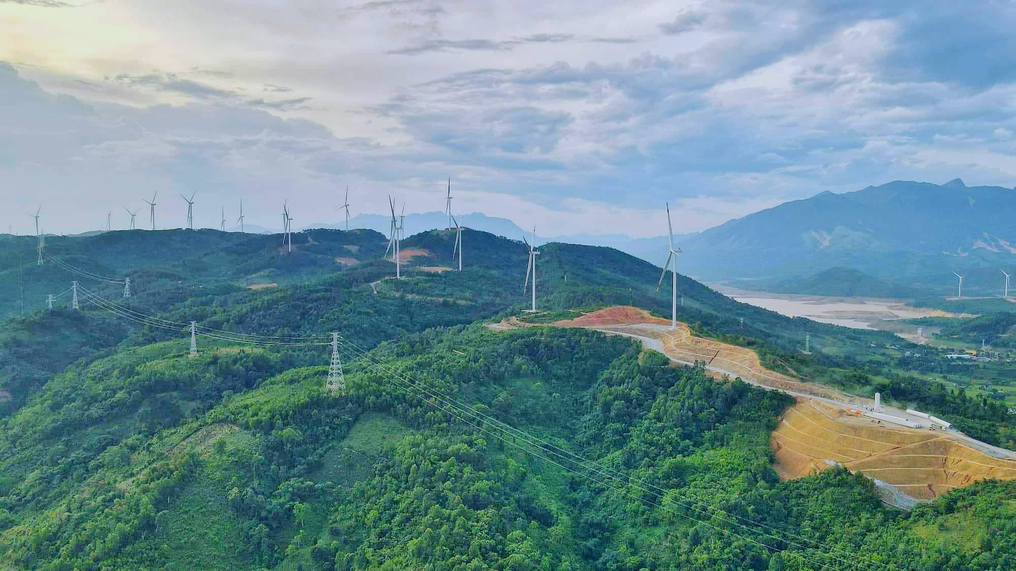 Một Dự án điện gió trên địa bàn huyện Hướng Hoá, tỉnh Quảng Trị.