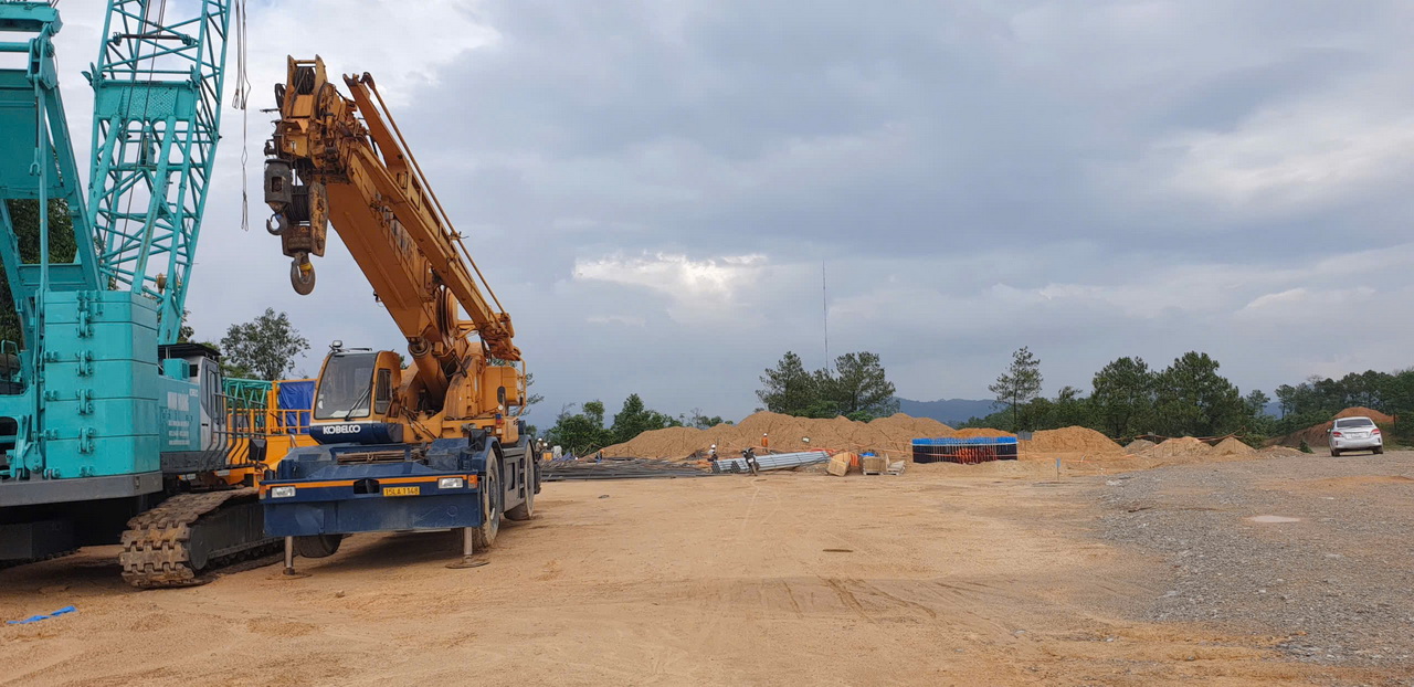 Dự án điện gió Tân Hợp đang được triển khai xây dựng
