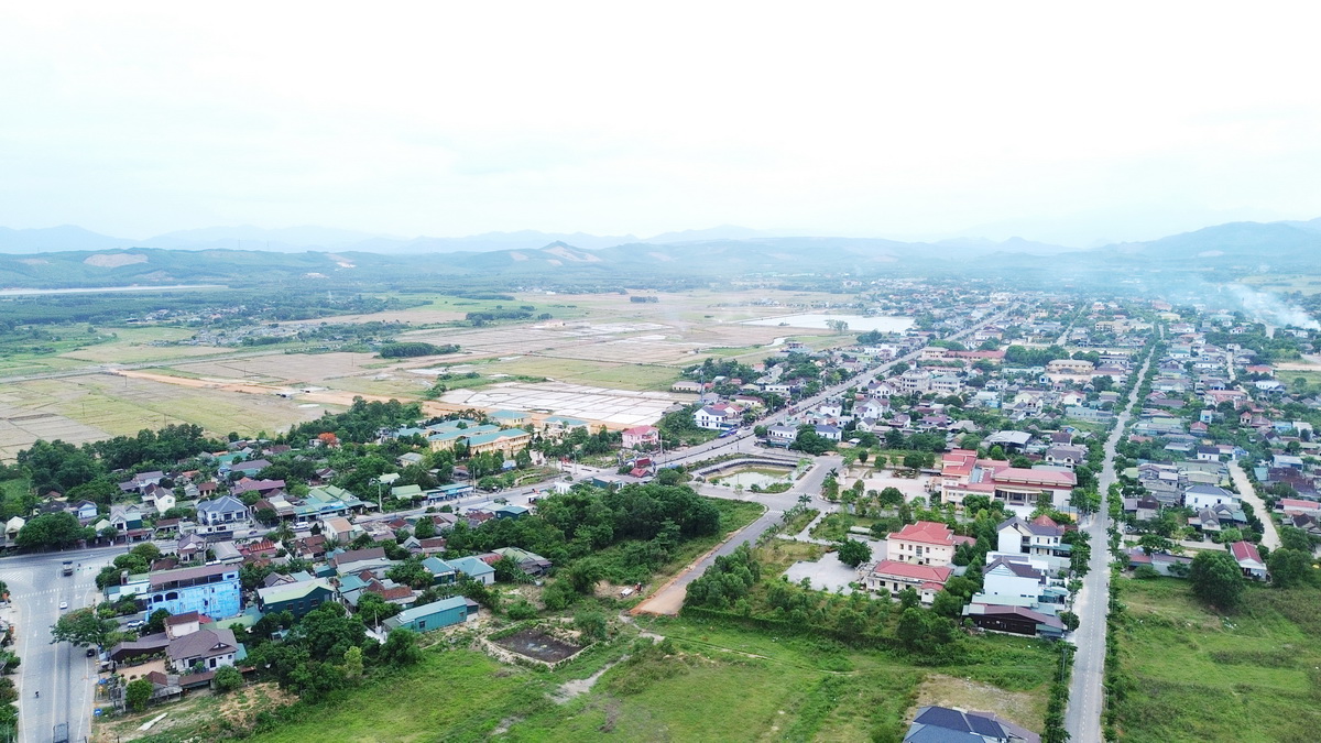 Dự án Cụm công nghiệp Cam Thành mở rộng được thực hiện trên địa bàn huyện Cam Lộ, tỉnh Quảng Trị. Ảnh: Ngọc Tân