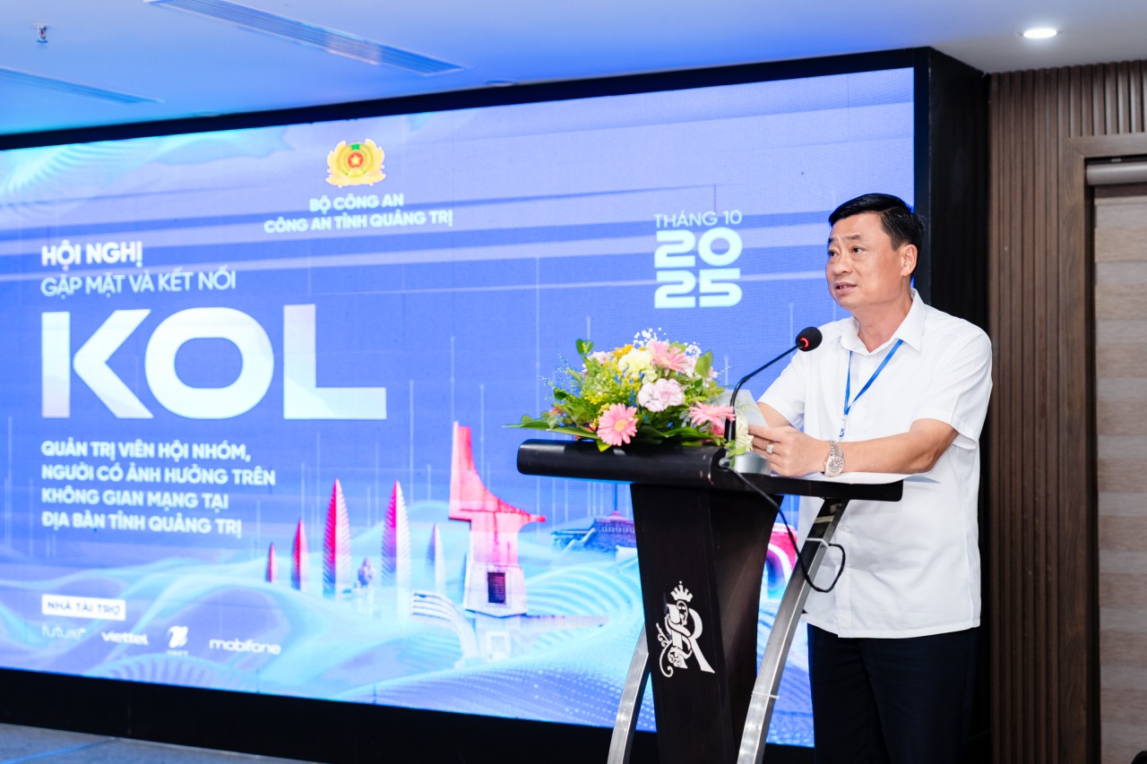 Đại tá Lê Văn Hóa – Phó giám đốc Công an tỉnh Quảng Trị làm Đội trưởng Đội ứng cứu sự cố an toàn thông tin mạng. Ảnh: CA Quảng Trị