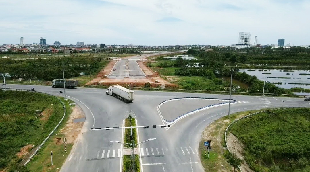 Vị trí chưa thể đấu nối của tuyến đường Nhật Lệ 2 đến tuyến tránh TP. Đồng Hới