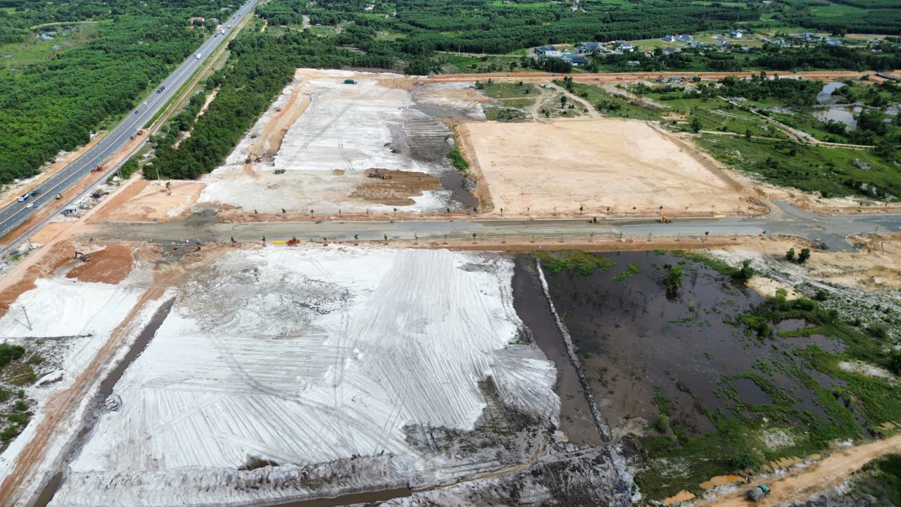 To&agrave;n cảnh Dự &aacute;n Khu c&ocirc;ng nghiệp Quảng Trị. Ảnh: Ngọc T&acirc;n