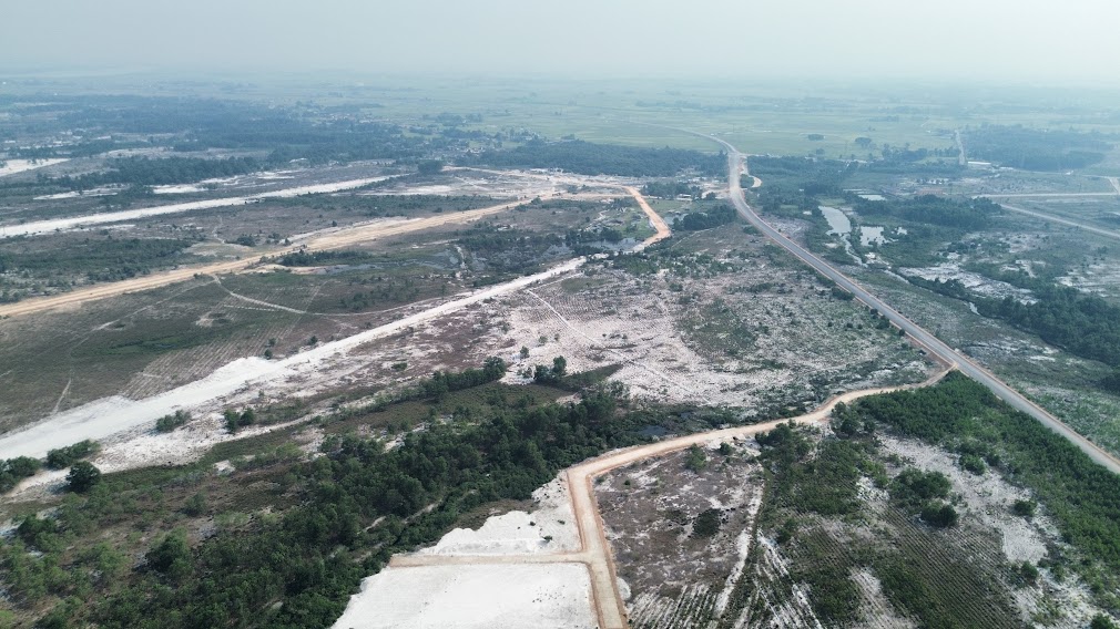 Tuyến đường kết nối cảng h&agrave;ng kh&ocirc;ng Quảng Trị với QL1 c&oacute; tổng chiều d&agrave;i 2,9 km