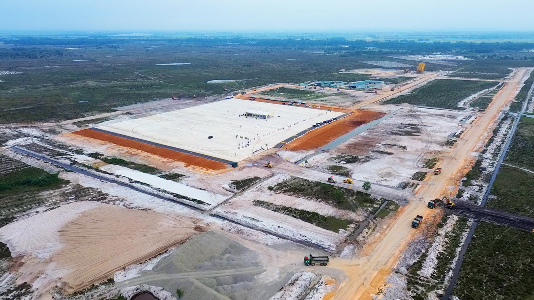 Dự án Cảng hàng không Quảng Trị đang được triển khai thi công xây dựng.