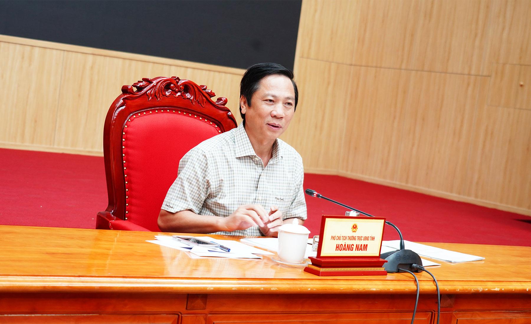 Ph&oacute; Chủ tịch Thường trực UBND tỉnh Quảng Trị Ho&agrave;ng Nam ph&aacute;t biểu kết luận