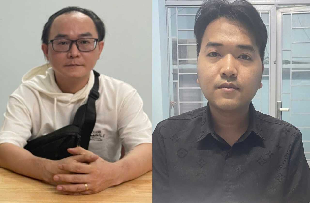2 đối tượng Triệu Khắc Luân và Vày Lền Phat là mắt xích quan trọng trong tổ chức tội phạm. Ảnh: Trần Tuấn