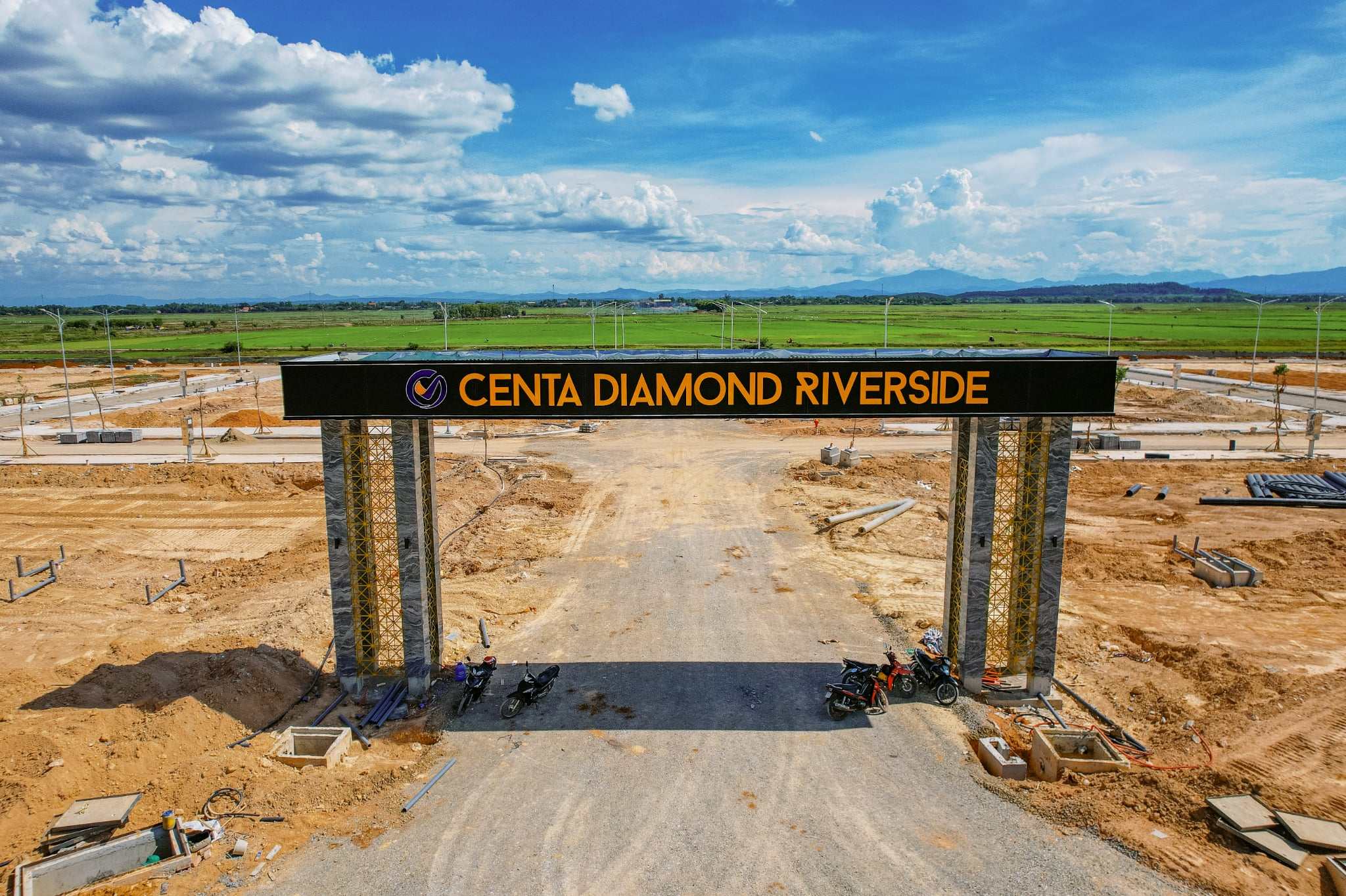 Dự án Centa Diamond Riverside đã hoàn thiện cơ bản hạ tầng và được cấp giấy phép bán hàng.