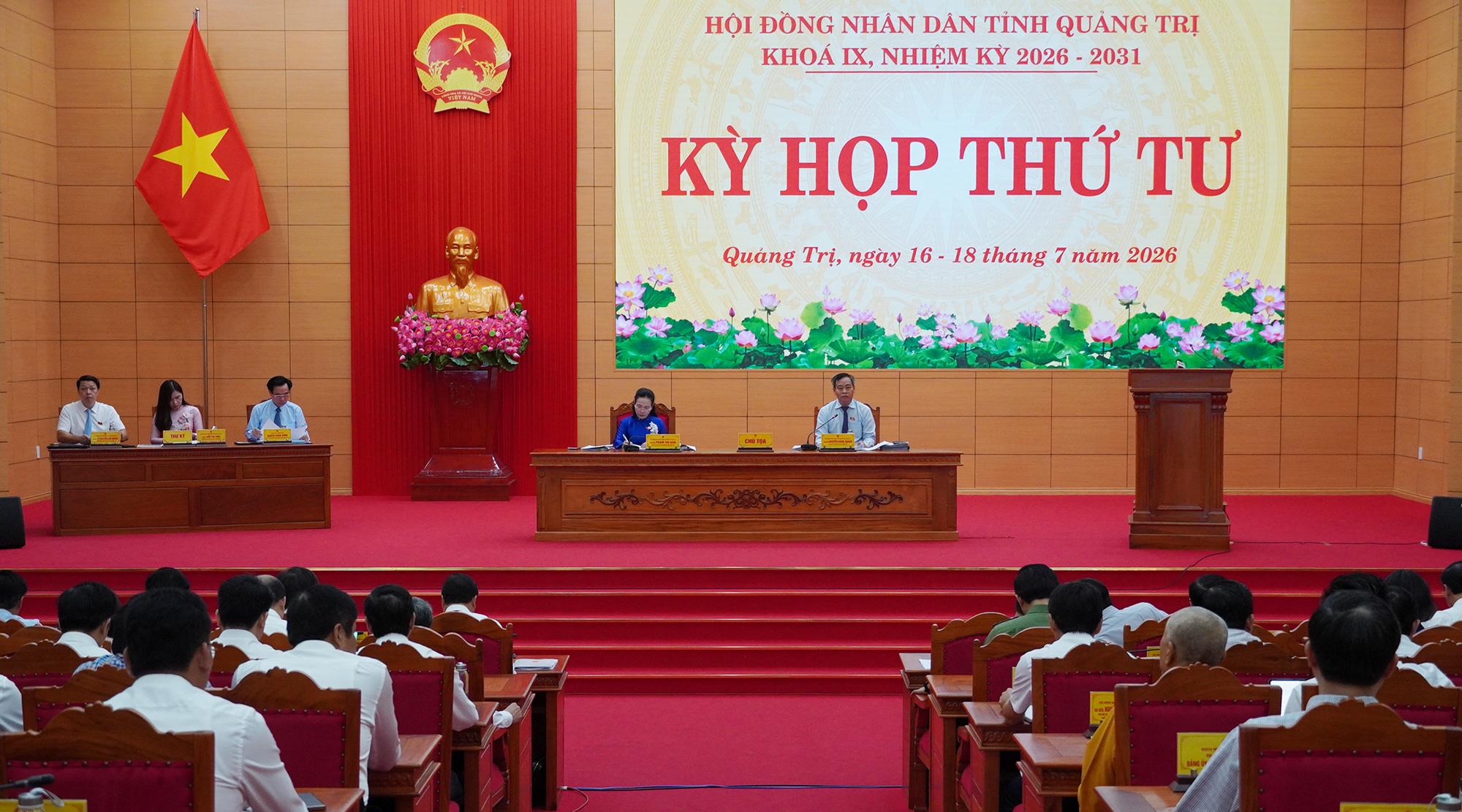 Toàn cảnh kỳ họp thứ 4, HĐND tỉnh khóa IX, nhiệm kỳ 2026 - 2031. Ảnh: Mai Anh