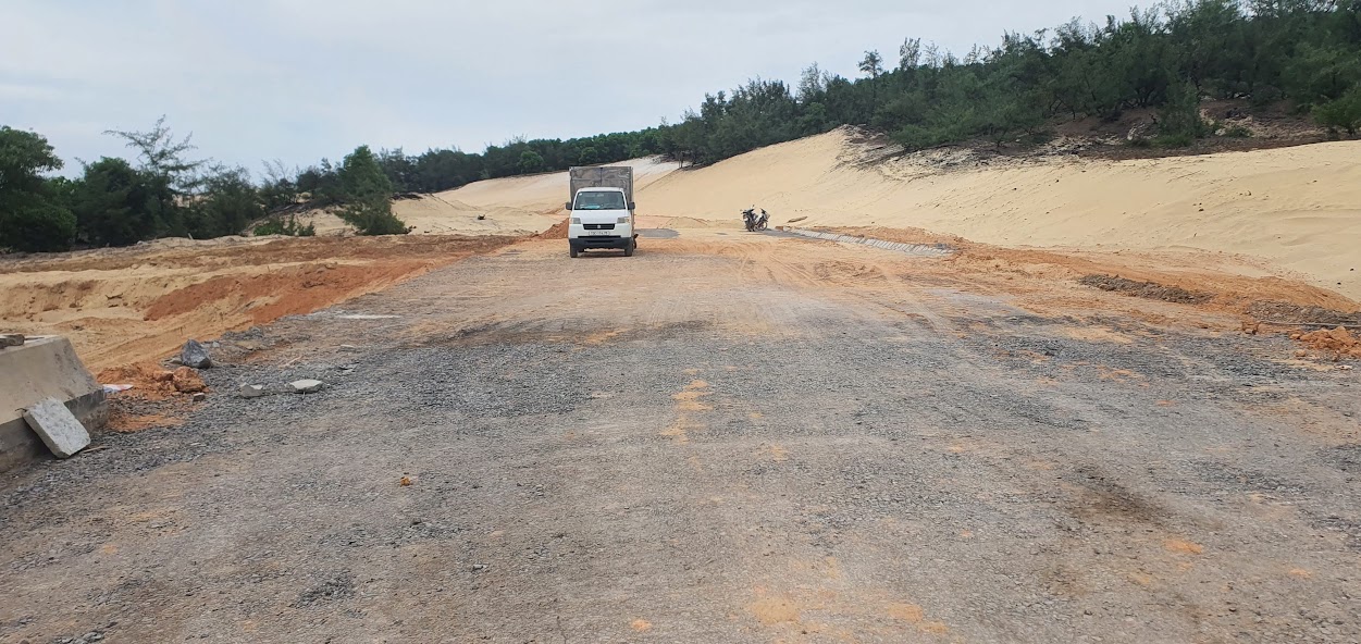 Điểm đầu Dự &aacute;n Đường ven biển kết nối h&agrave;nh lang Đ&ocirc;ng - T&acirc;y. Ảnh: NT
