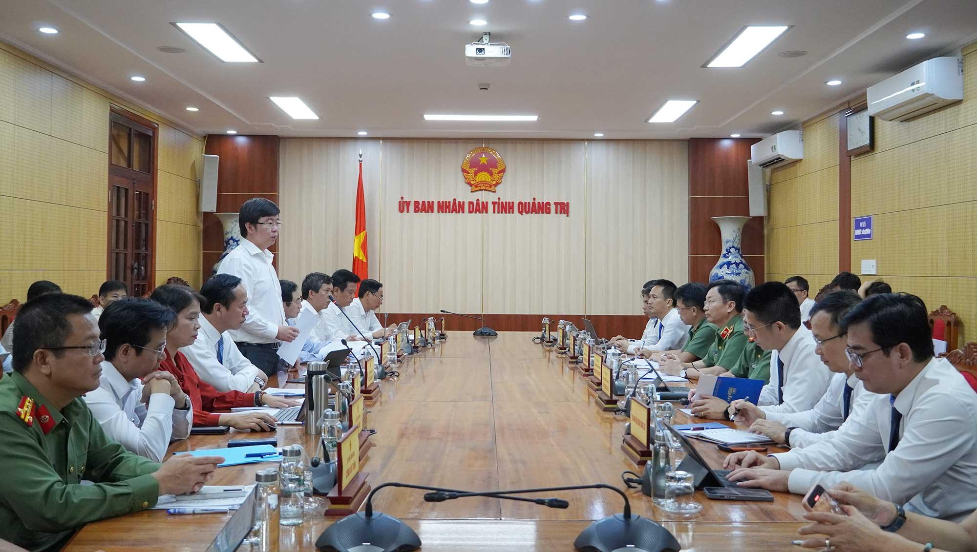 To&agrave;n cảnh buổi l&agrave;m việc giữa UBND tỉnh Quảng Trị v&agrave; Tổng c&ocirc;ng ty Viễn th&ocirc;ng MobiFone