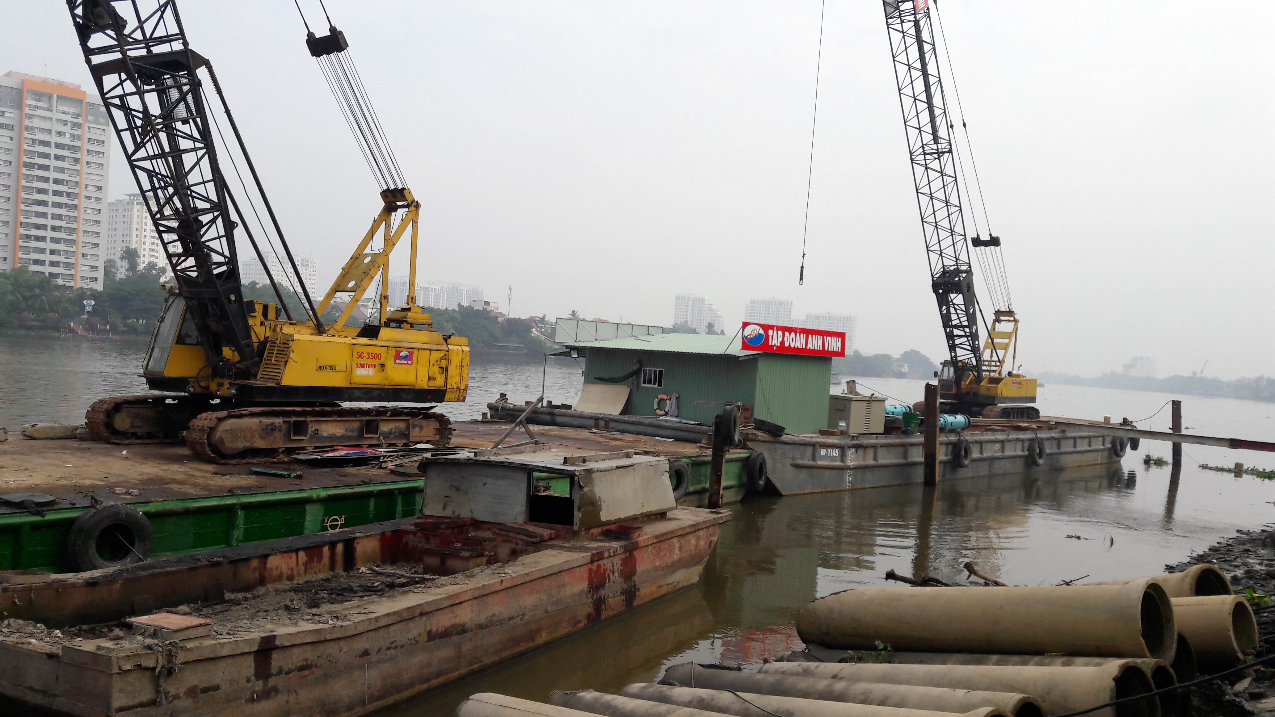 Nhiều gói thầu tại Dự án Xây dựng kè chống sạt lở bán đảo Thanh Đa đã thi công sau khi trúng thầu