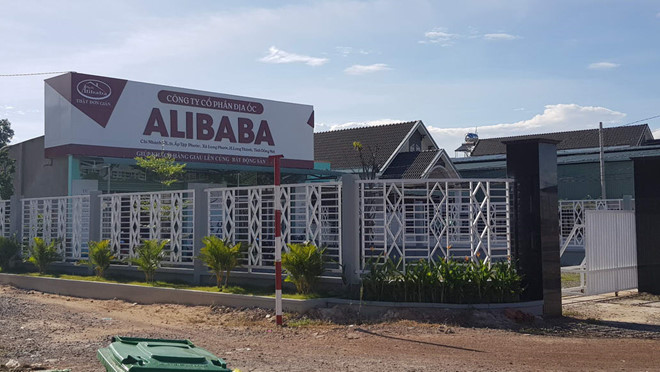 Văn phòng đại diện để bán đất của Alibaba ở Đồng Nai 