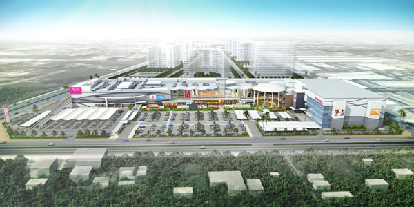 AEON Mall Long Biên được xây dựng trên khu đất rộng 9,6 ha tại quận Long Biên (Hà Nội)