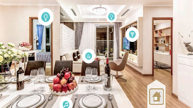 Toàn bộ căn hộ tại Park Hill Premium được trang bị hệ thống smarthome