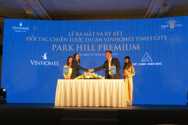 Với việc ký kết đối tác chiến lược, Đất Xanh Miền Bắc sẽ độc quyền phân phối Park 11 - Dự án Park Hill Premium