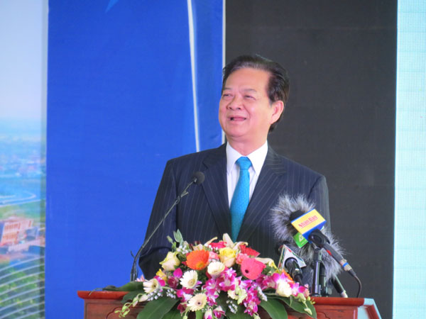 Thủ tướng Nguyễn Tấn Dũng phát biểu tại buổi lễ (Ảnh: Thanh Huyền)