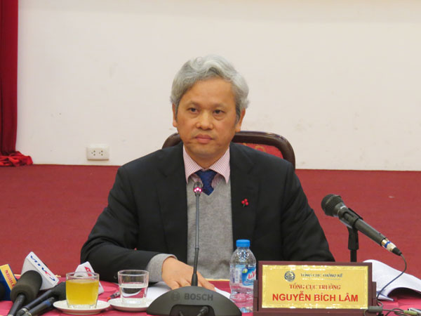 Tổng cục trưởng Tổng cục Thống kê Nguyễn Bích Lâm (Ảnh: Thanh Huyền)