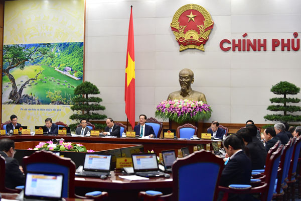 Thủ tướng Nguyễn Tấn Dũng chủ trì phiên họp Chính phủ thường kỳ tháng 2/2016