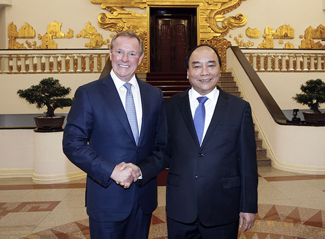 Thủ tướng Nguyễn Xuân Phúc tiếp nhóm các nhà đầu tư Hoa Kỳ