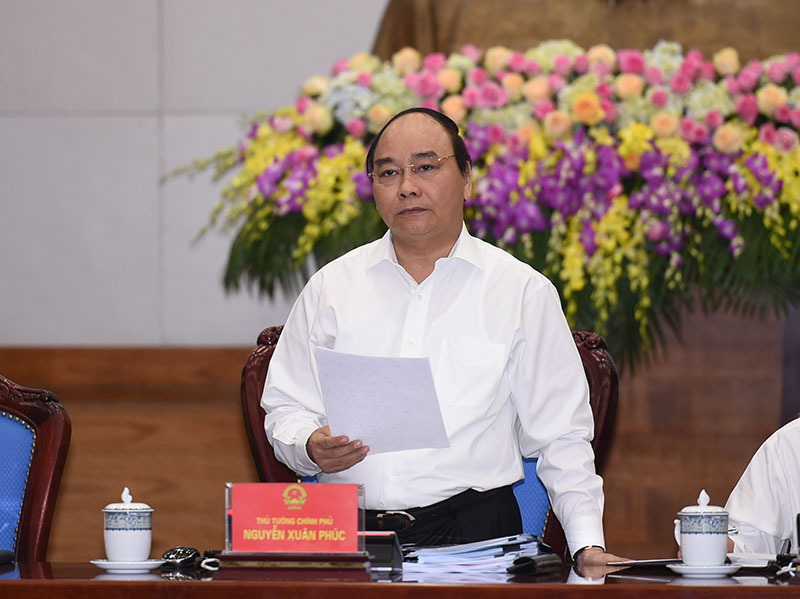 Thủ tướng Nguyễn Xuân Phúc phát biểu kết luận phiên họp ngày thứ nhất