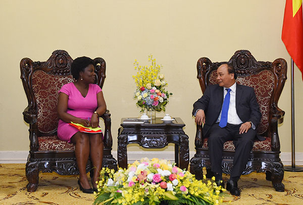 Thủ tướng Nguyễn Xuân Phúc tiếp Phó Chủ tịch World Bank Victoria Kwakwa