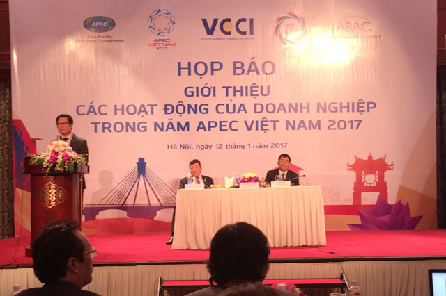 Họp báo giới thiệu các hoạt động của doanh nghiệp trong năm APEC Việt Nam 2017