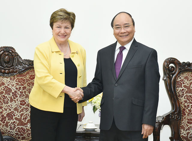 Thủ tướng Nguyễn Xuân Phúc tiếp bà Kristalina I. Georgieva, Tổng Giám đốc điều hành World Bank