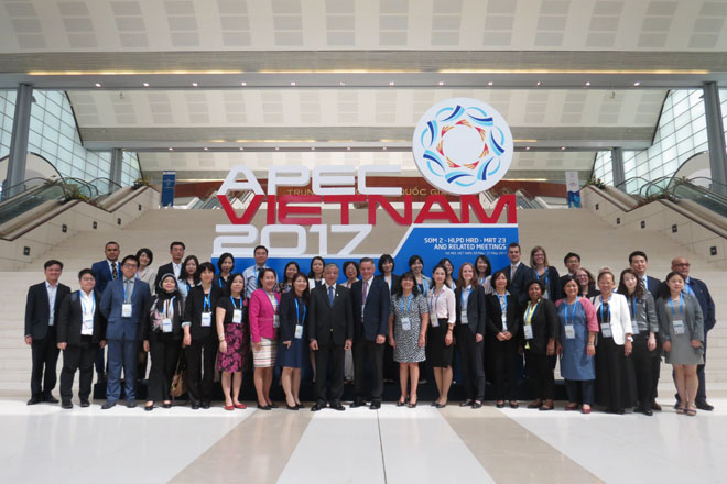 Các đại biểu tham dự Hội nghị SOM 2 APEC tại Hà Nội tháng 5/2017