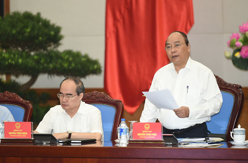 Thủ tướng Nguyễn Xuân Phúc làm việc với Ban Thường vụ Thành ủy TP. Hồ Chí Minh ngày 6/9