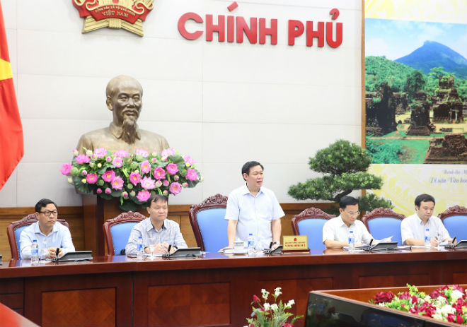 Phó Thủ tướng Vương Đình Huệ chủ trì họp Ban Chỉ đạo Điều hành giá (Ảnh: VGP)
