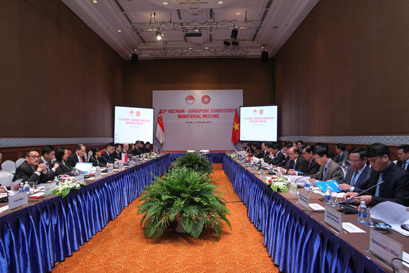 Hội nghị Kết nối hai nền kinh tế Việt Nam - Singapore lần thứ 13 (Ảnh: Chí Cường)