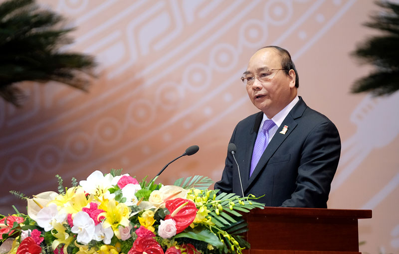 Thủ tướng Nguyễn Xuân Phúc phát biểu tại Đại hội