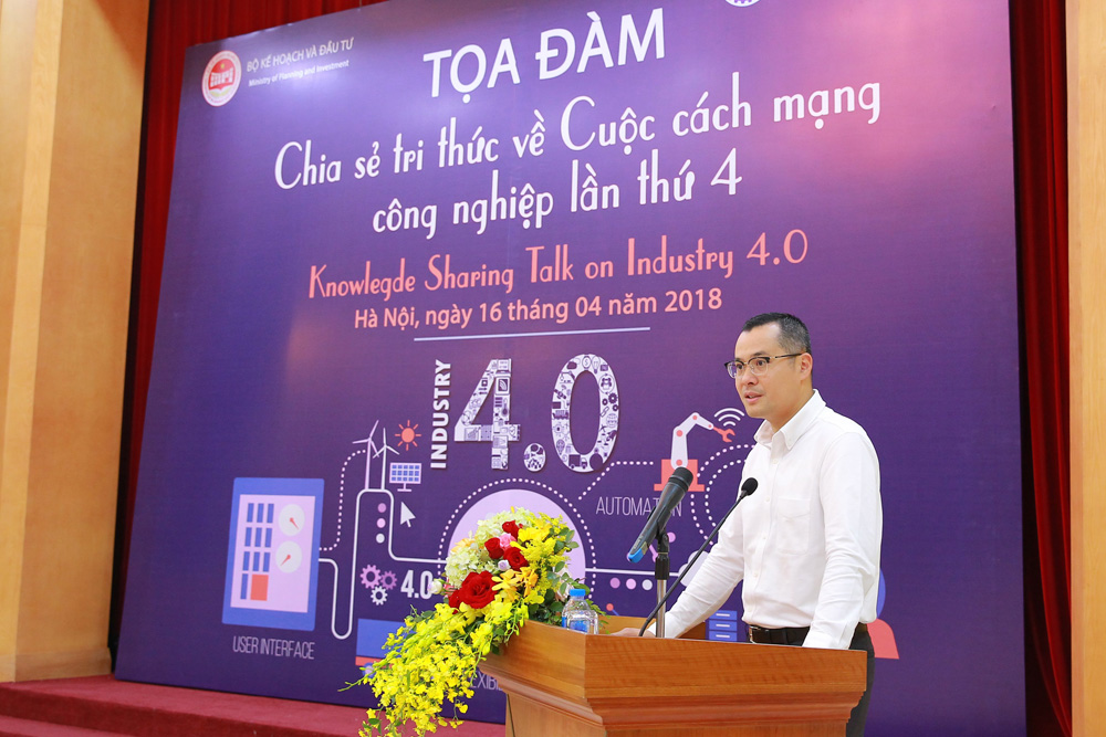 Thứ trưởng Bộ Khoa học công nghệ Phạm Đại Dương phát biểu tại Tọa đàm