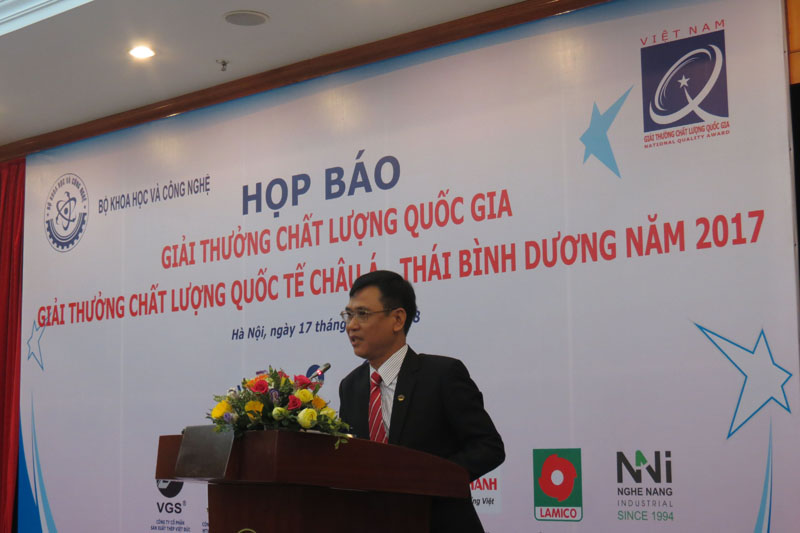 Ông Nguyễn Thanh Hải đánh giá các tiêu chí chấm điểm của Giải thưởng là rất cao