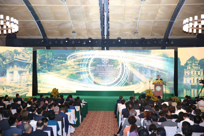 Quang cảnh Hội nghị Hà Nội 2018 - Hợp tác Đầu tư và Phát triển