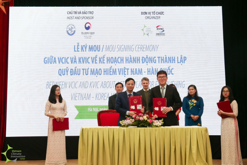 Le ký MOU giữa VCIC và KVIC về kế hoạch thành lập Quỹ đầu tư mạo hiểm Việt Nam - Hàn Quốc