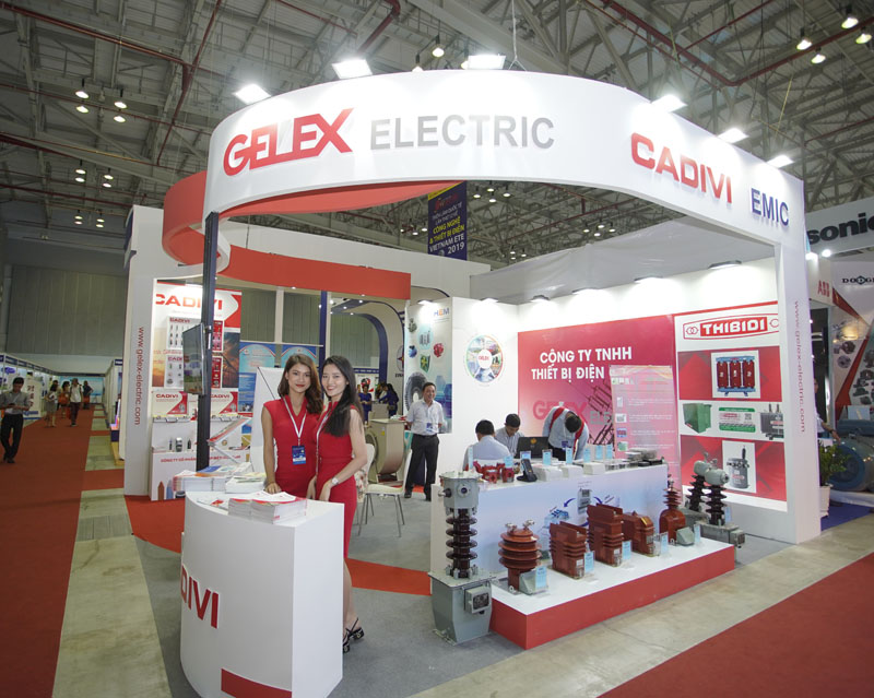 Gian hàng tham gia Vietnam ETE 2019 và Enrtec Expo 2019 của Gelex Electric