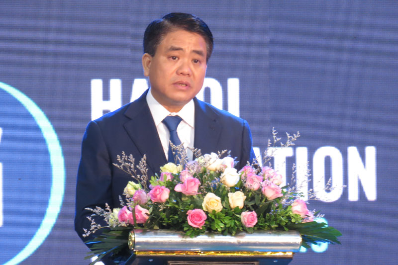 Chủ tịch Hà Nội Nguyễn Đức Chung đánh giá Hà Nội có nhiều lợi thế để trở thành trung tâm khởi nghiệp sáng tạo của cả nước