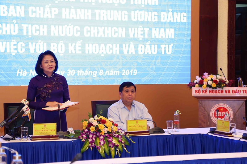 Phó Chủ tịch nước Đặng Thị Ngọc Thịnh (Ảnh: MPI/Đức Trung)